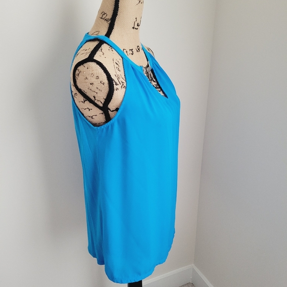 I.N.C International Concepts Metal Clip Keyhold Halter Top - Picture 4 of 9